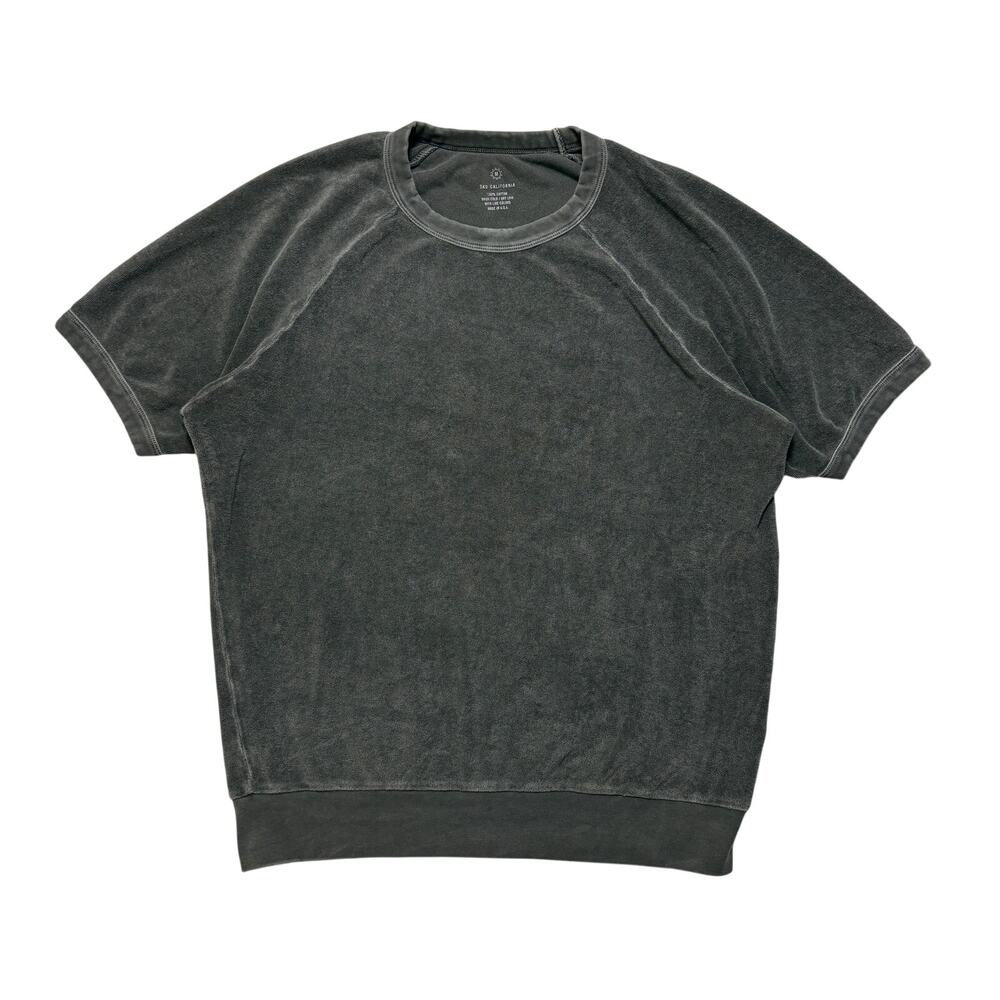 Save Khaki United Terry Cloth Short Sleeve Sweatshirt Men’s M Black